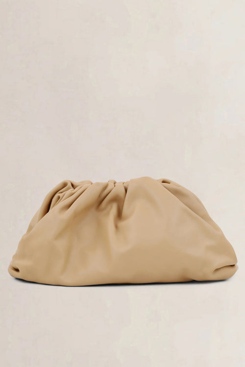 Bottega Veneta Almond Calfskin The Pouch