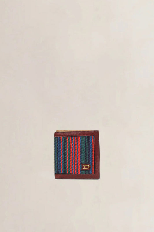 Multicolor Toile De Cuir Wallet
