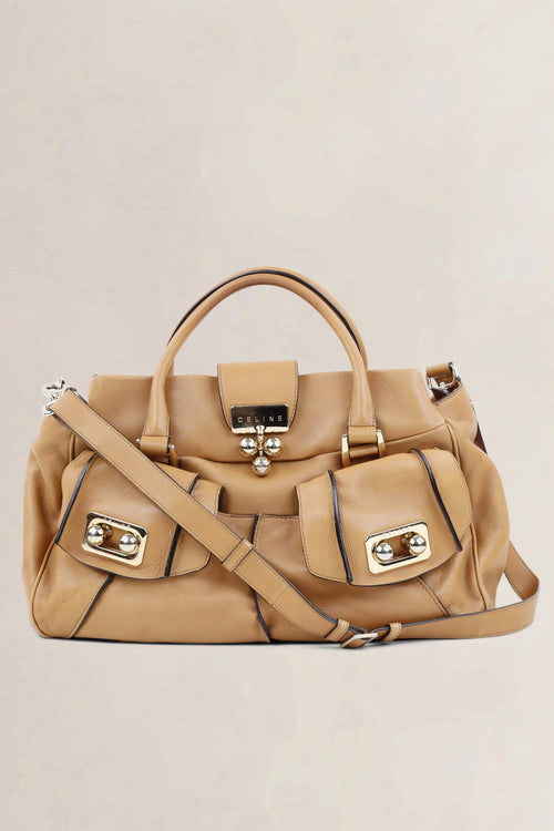 Céline Beige Blossom Crossbody Bag