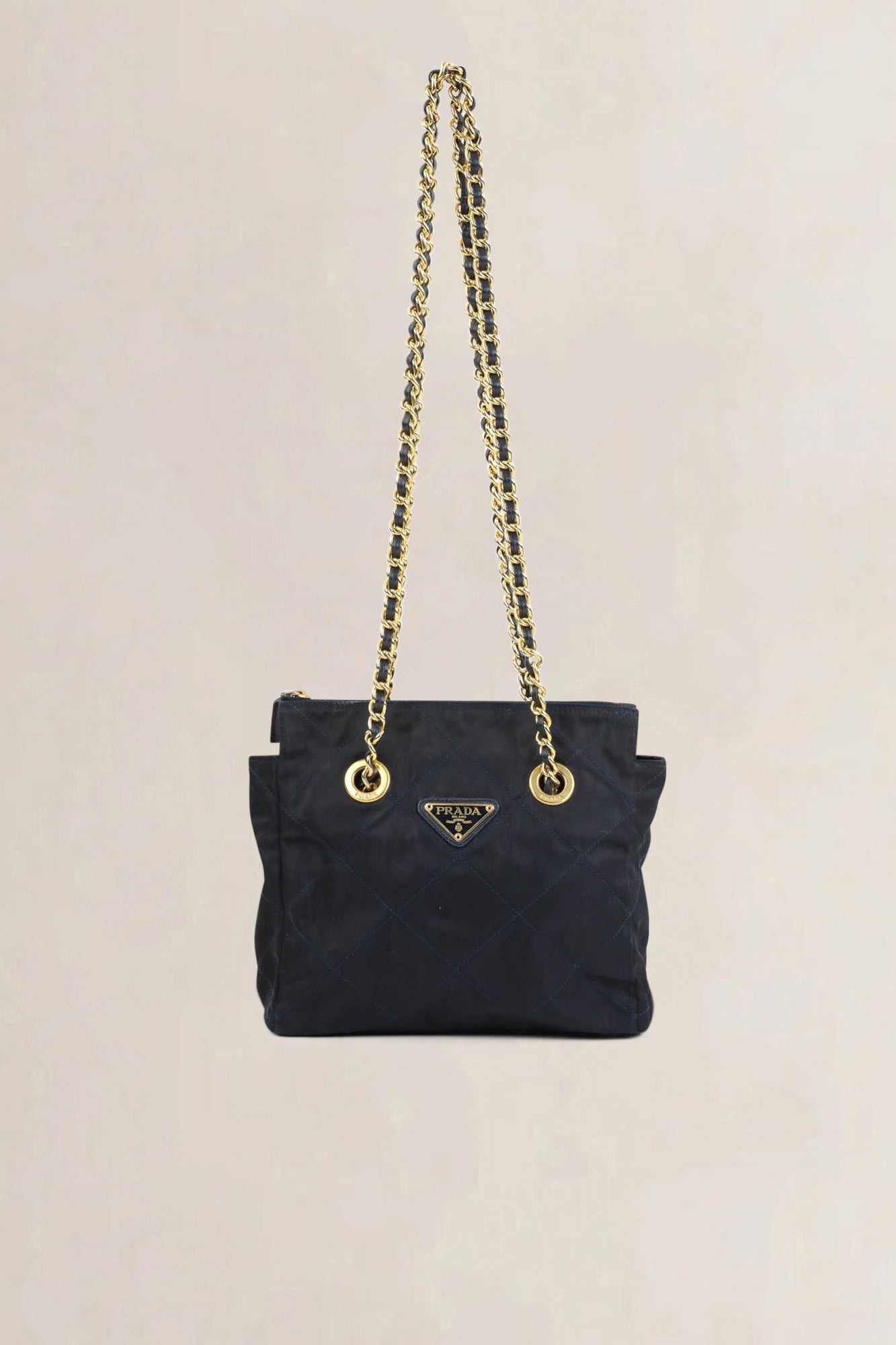 Prada Black Cloth Shoulder Bag