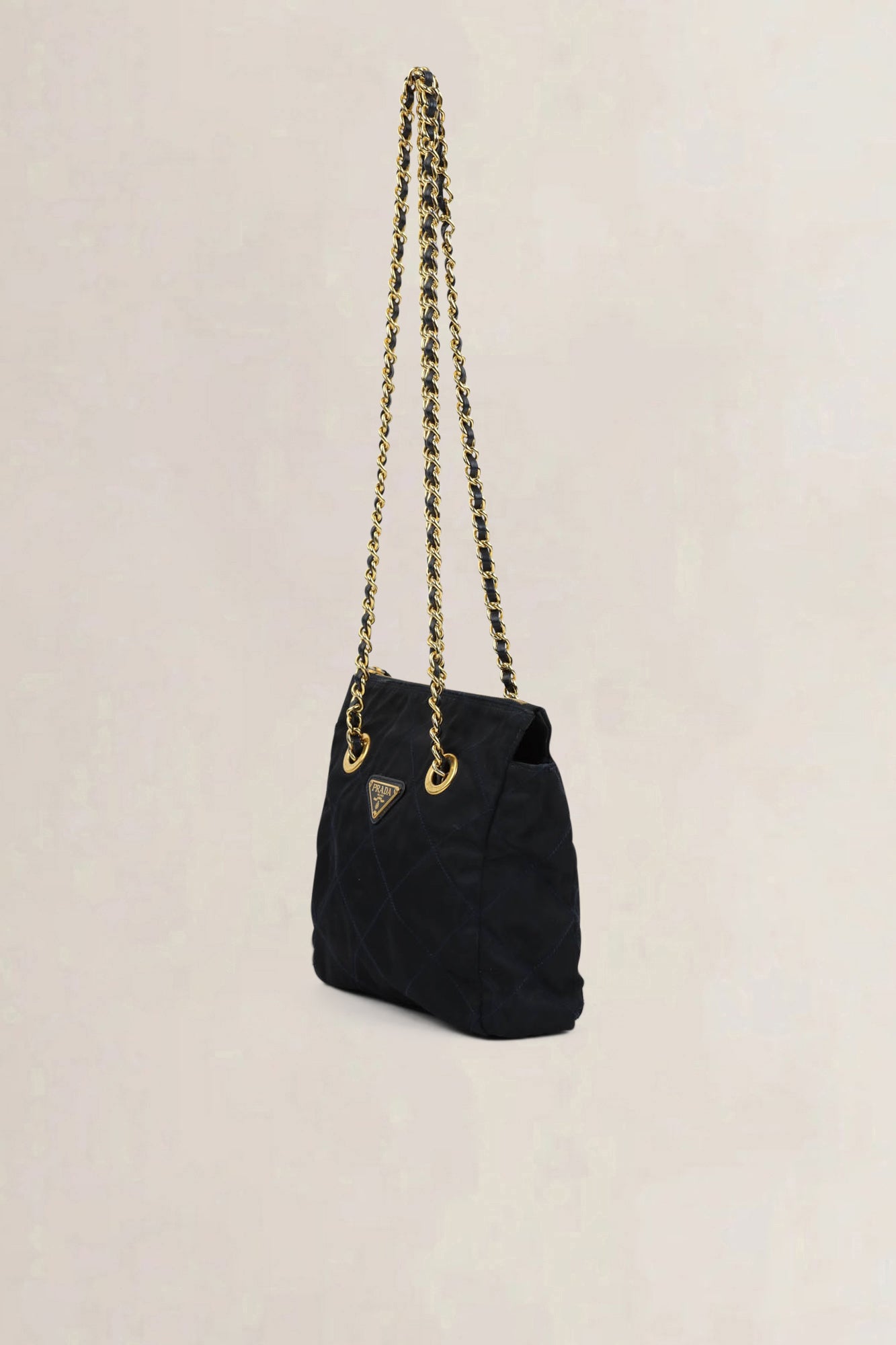 Prada Black Cloth Shoulder Bag