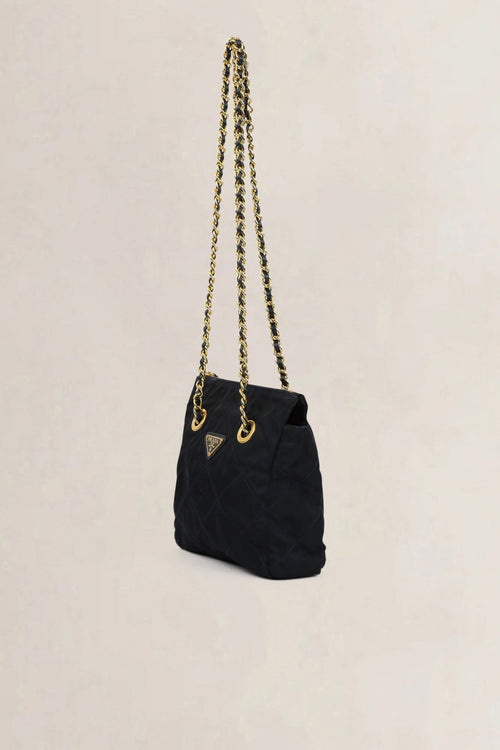 Prada Black Cloth Shoulder Bag
