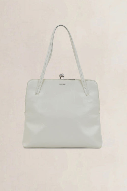 Jil Sander White Goji Square Shoulder Bag