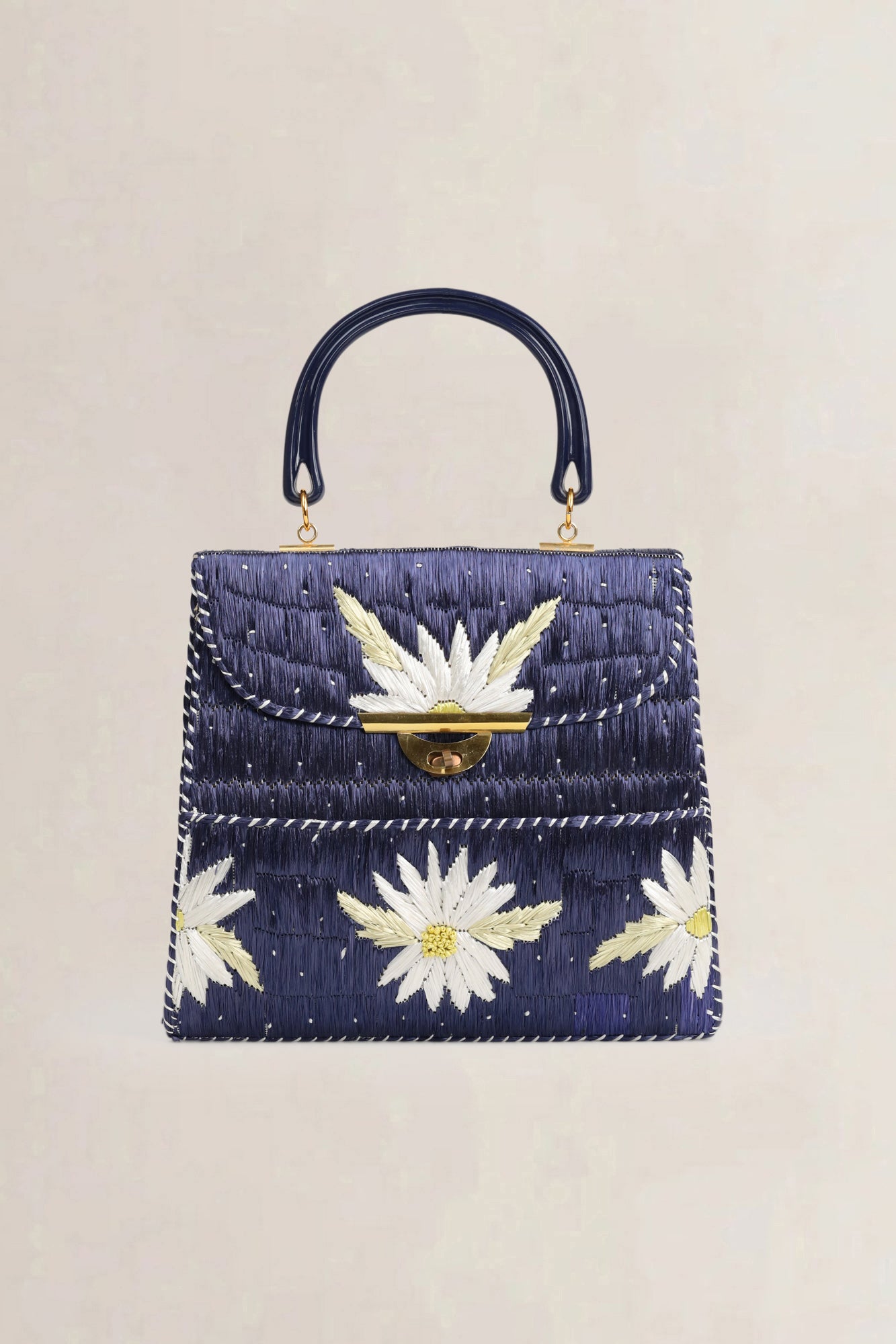 Vintage tas met handvat