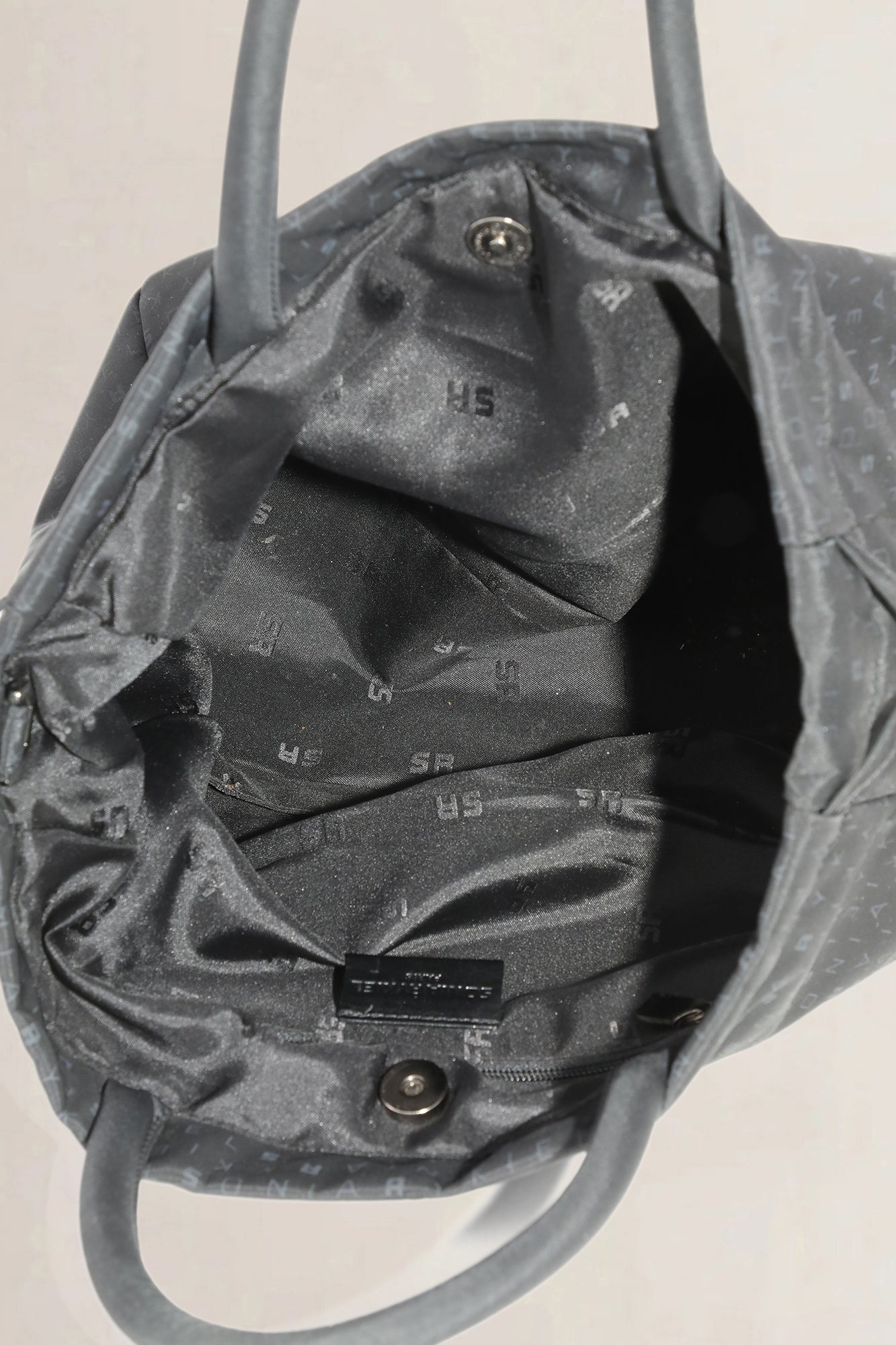 Sonia Rykiel black nylon top handle bag — preloved
