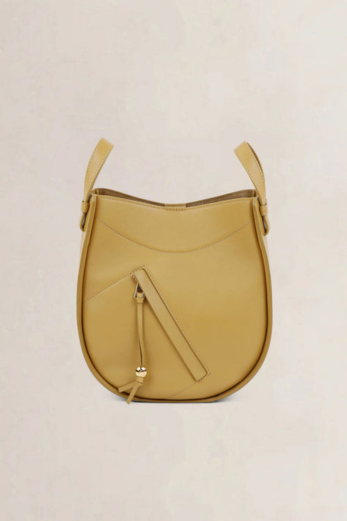 Loewe Mustard Hammock Slice Calfskin Crossbody Bag