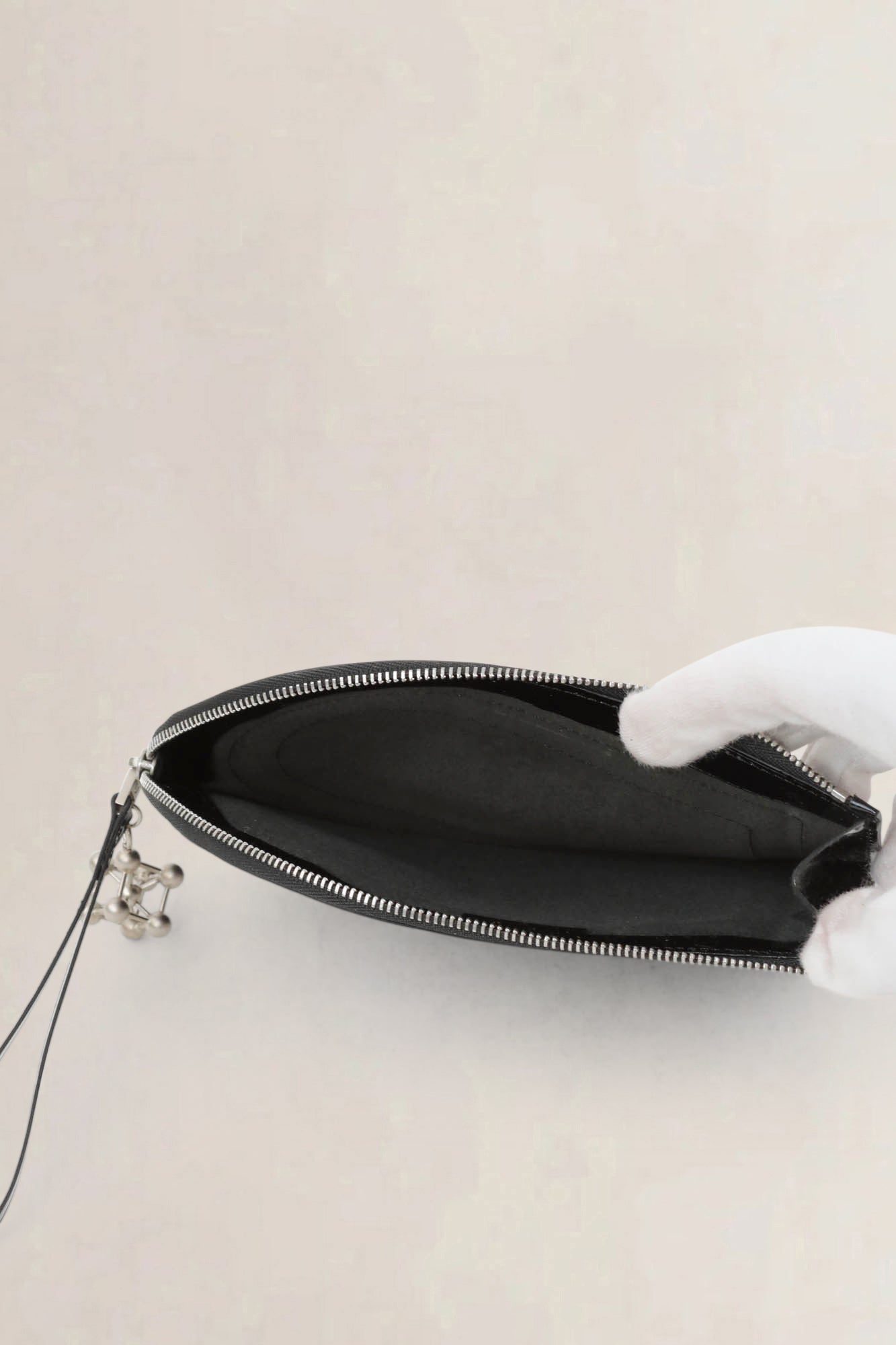 Black Patent Leather D Pochette