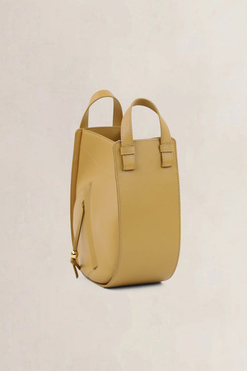 Loewe Mustard Hammock Slice Calfskin Crossbody Bag