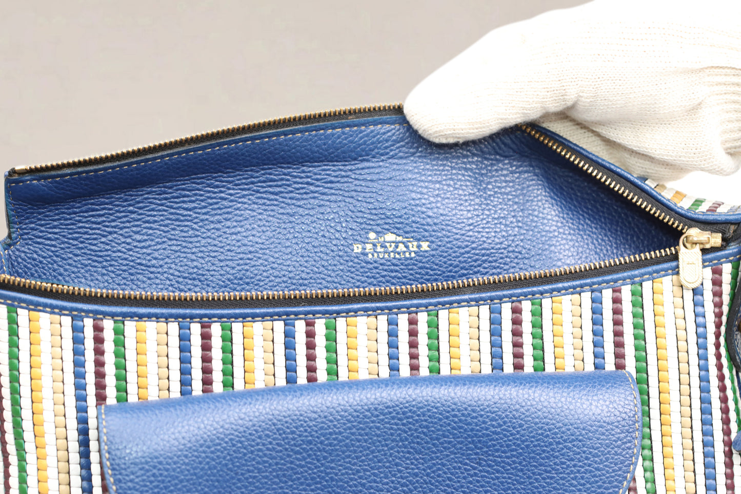 Multicolor Moissac MM Toile De Cuir Crossbody Bag