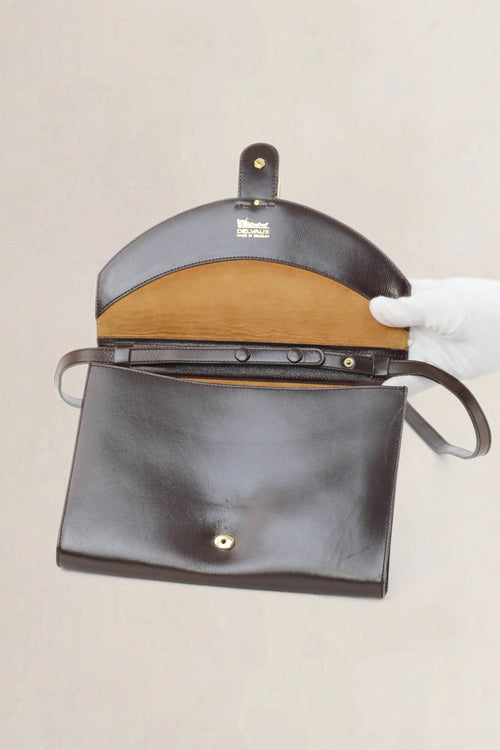 Delvaux Brown Gué Crossbody Bag