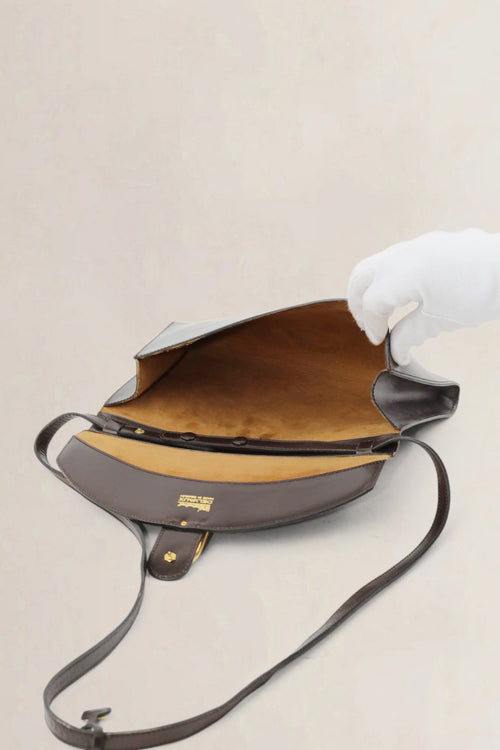 Delvaux Brown Gué Crossbody Bag
