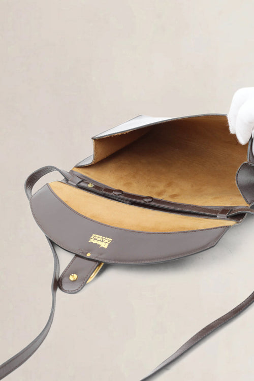 Delvaux Brown Gué Crossbody Bag