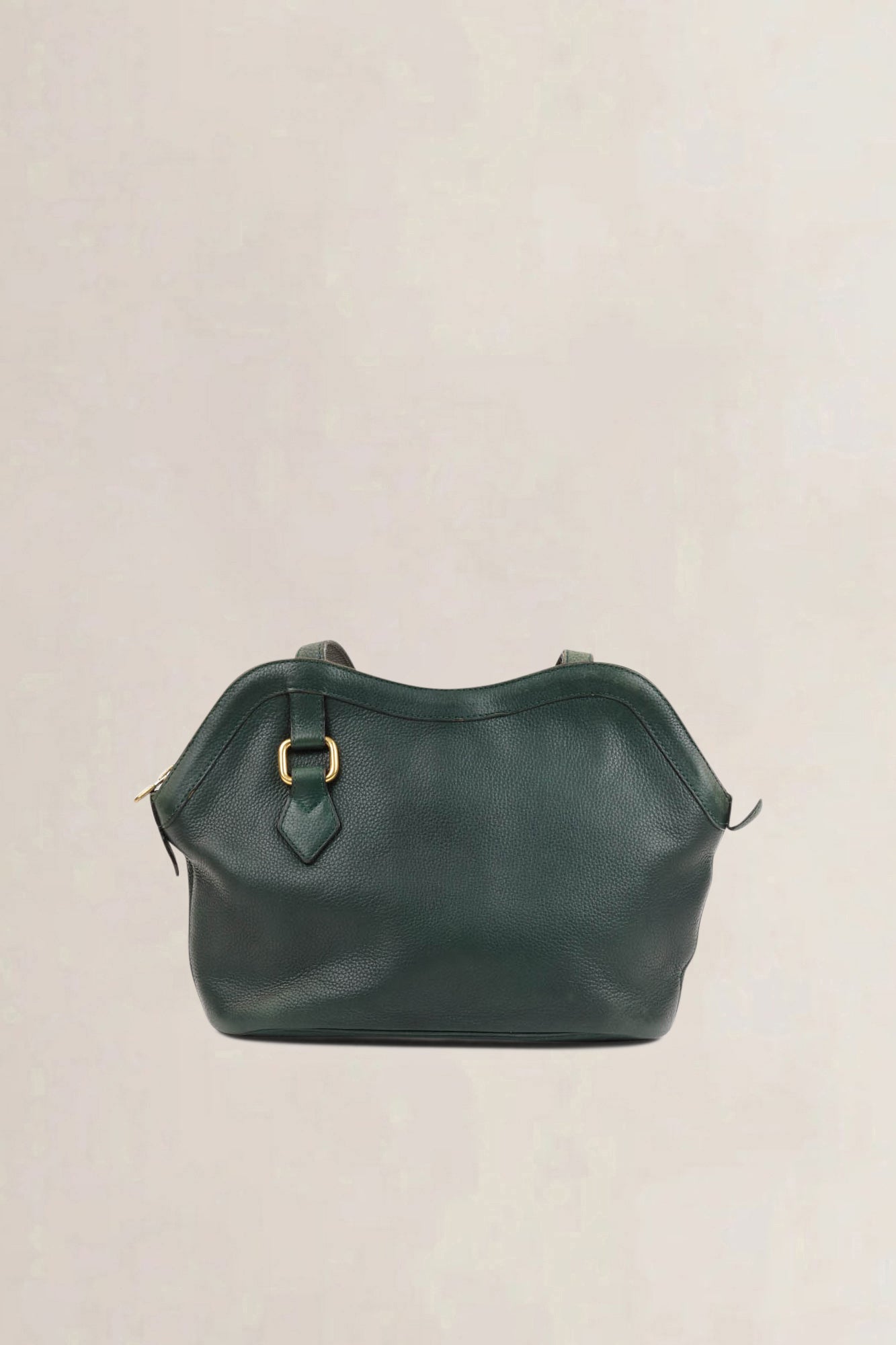 Delvaux Green Leather Shoulder Bag