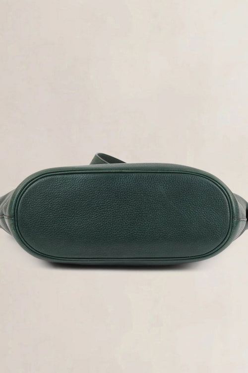 Delvaux Green Leather Shoulder Bag