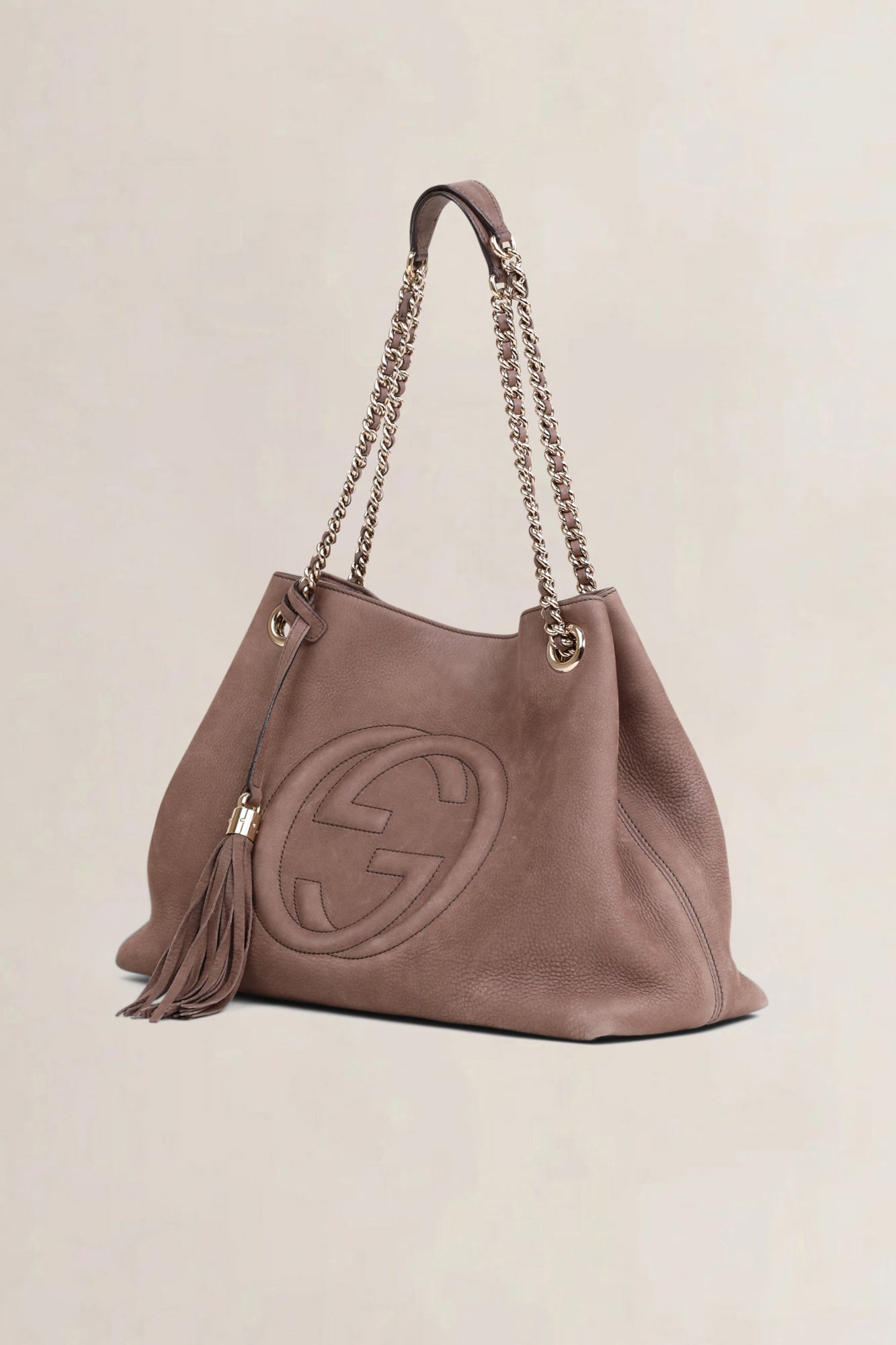 Taupe Soho Medium Shoulder Bag