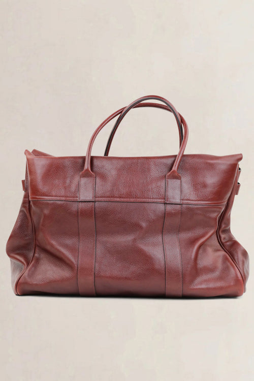 Mulberry Burgundy Bayswater Weekend Travel Bag