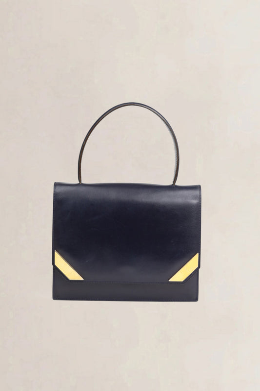 Blue Top Handle Bag