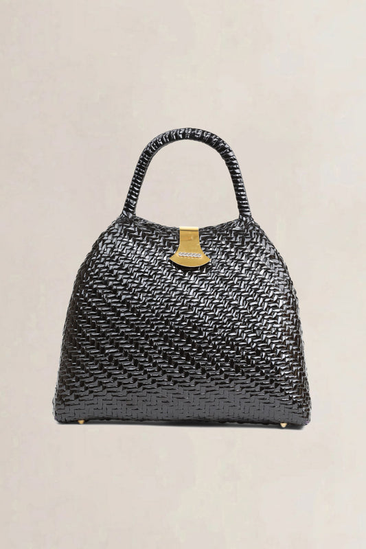 Black Top Handle Bag