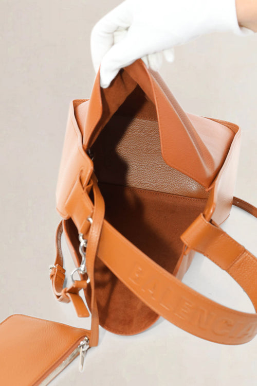 Balenciaga Camel Tool 2.0 Small North-South Crossbody Bag