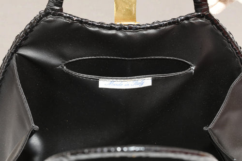 Vintage zwarte tas met handvat