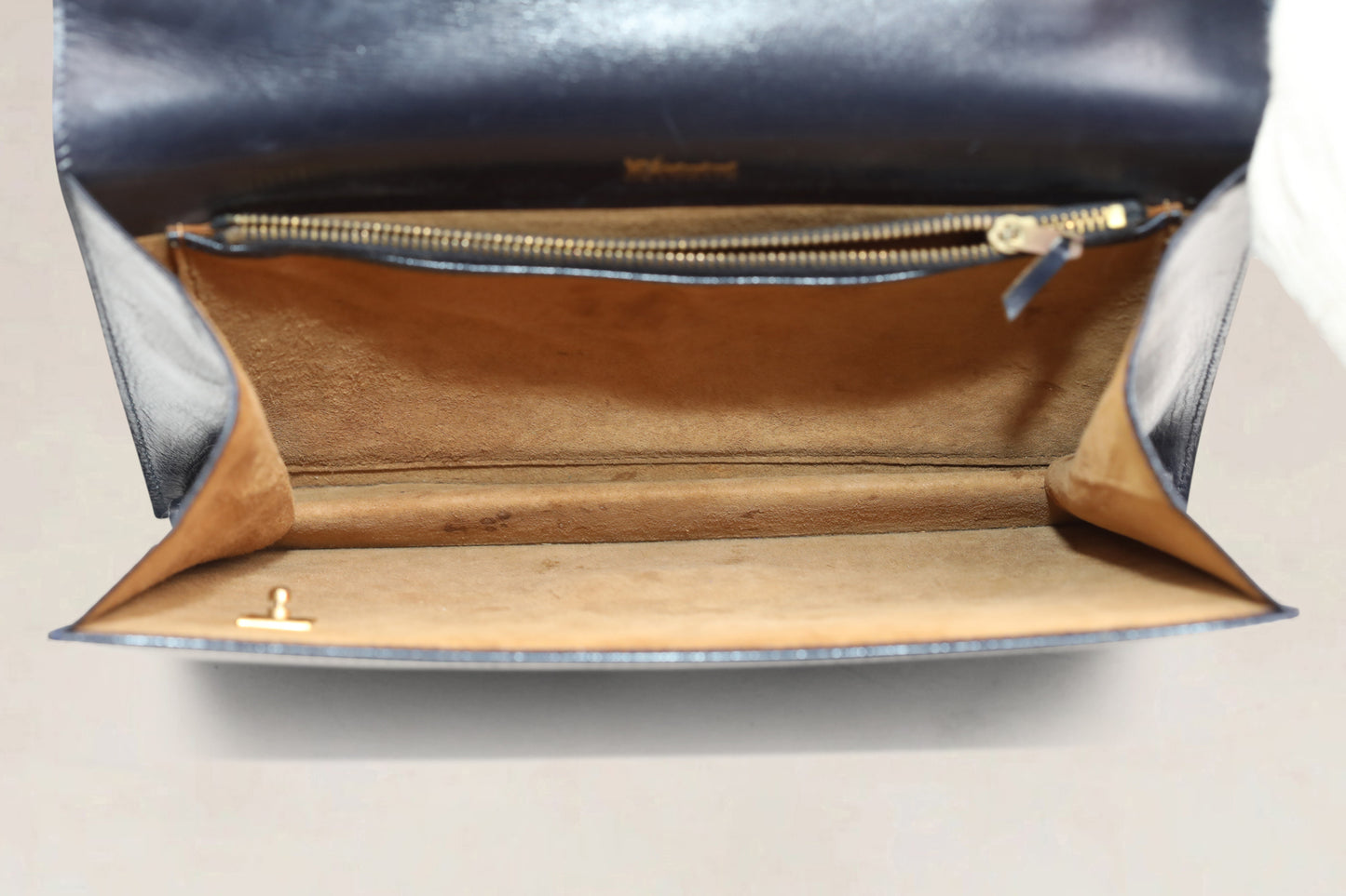 Blue Top Handle Bag