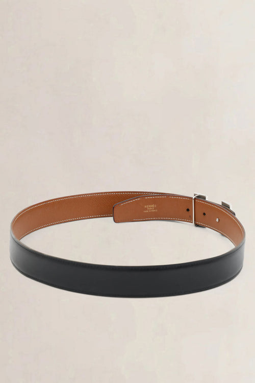 Hermès Black Constance belt buckle