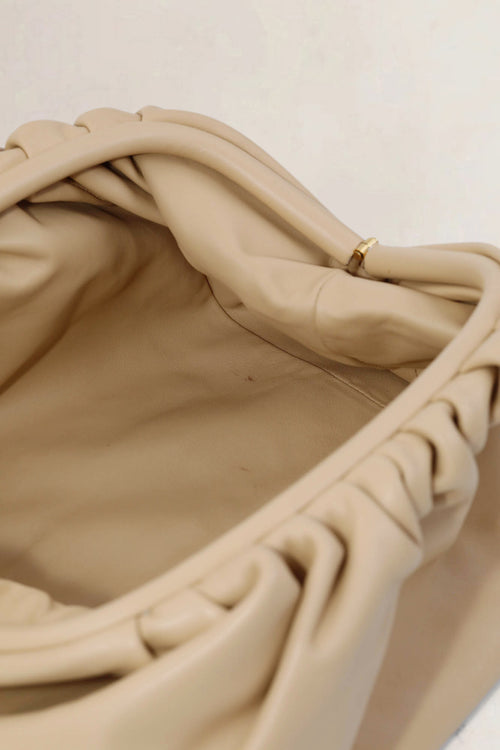 Bottega Veneta Almond Calfskin The Pouch