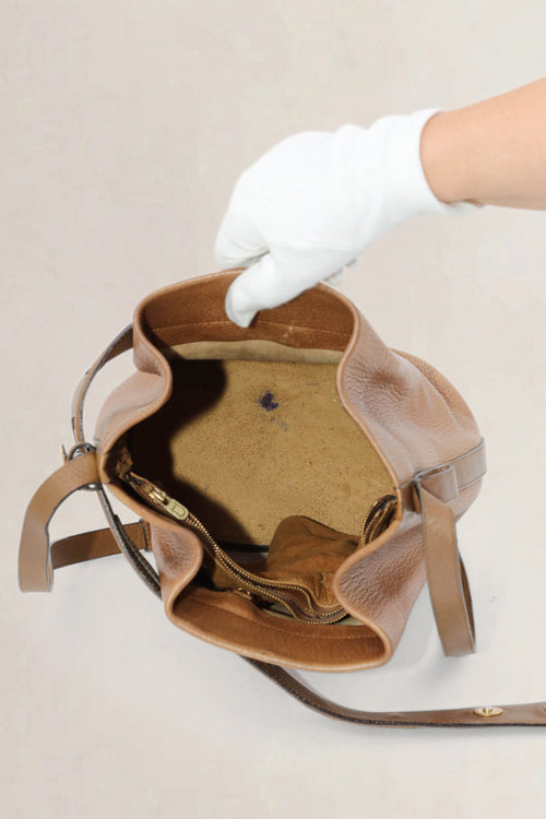 Delvaux Brown Calicot Crossbody Bag