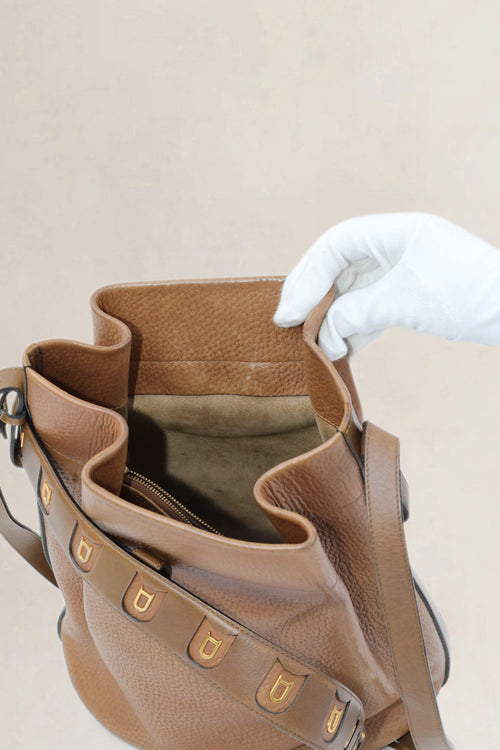 Delvaux Brown Calicot Crossbody Bag
