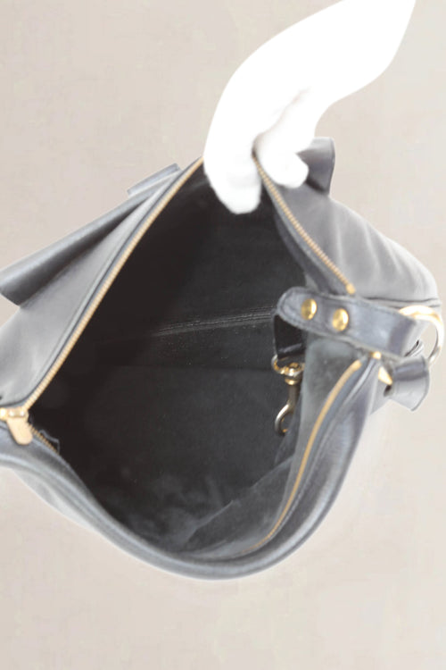 Delvaux Black Flou Shoulder Bag