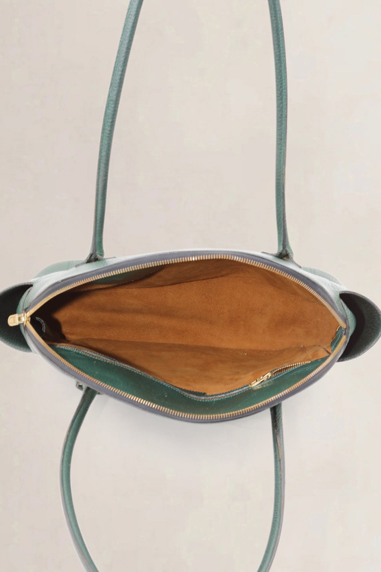 Delvaux Green Mousson Shoulder Bag