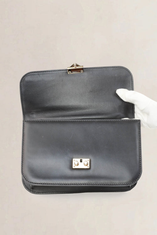 Valentino Garavani Black Glam Lock Rockstud Crossbody Bag