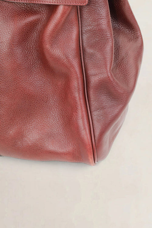 Mulberry Burgundy Bayswater Weekend Travel Bag