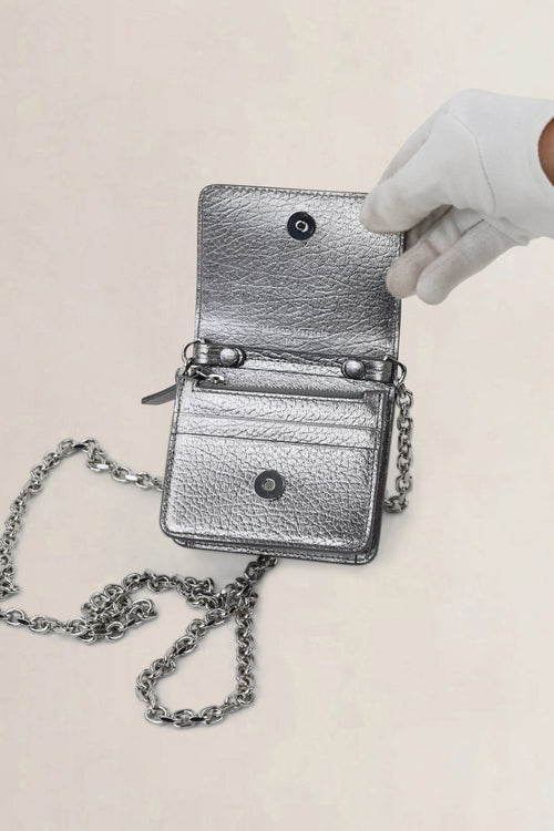 Maison Margiela Silver Wallet On Chain
