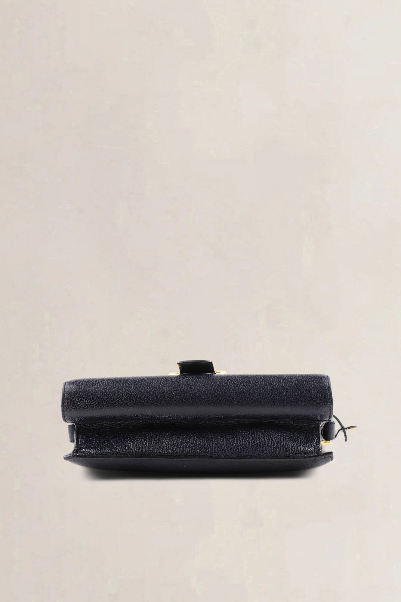 Delvaux blue leather crossbody bag — preloved