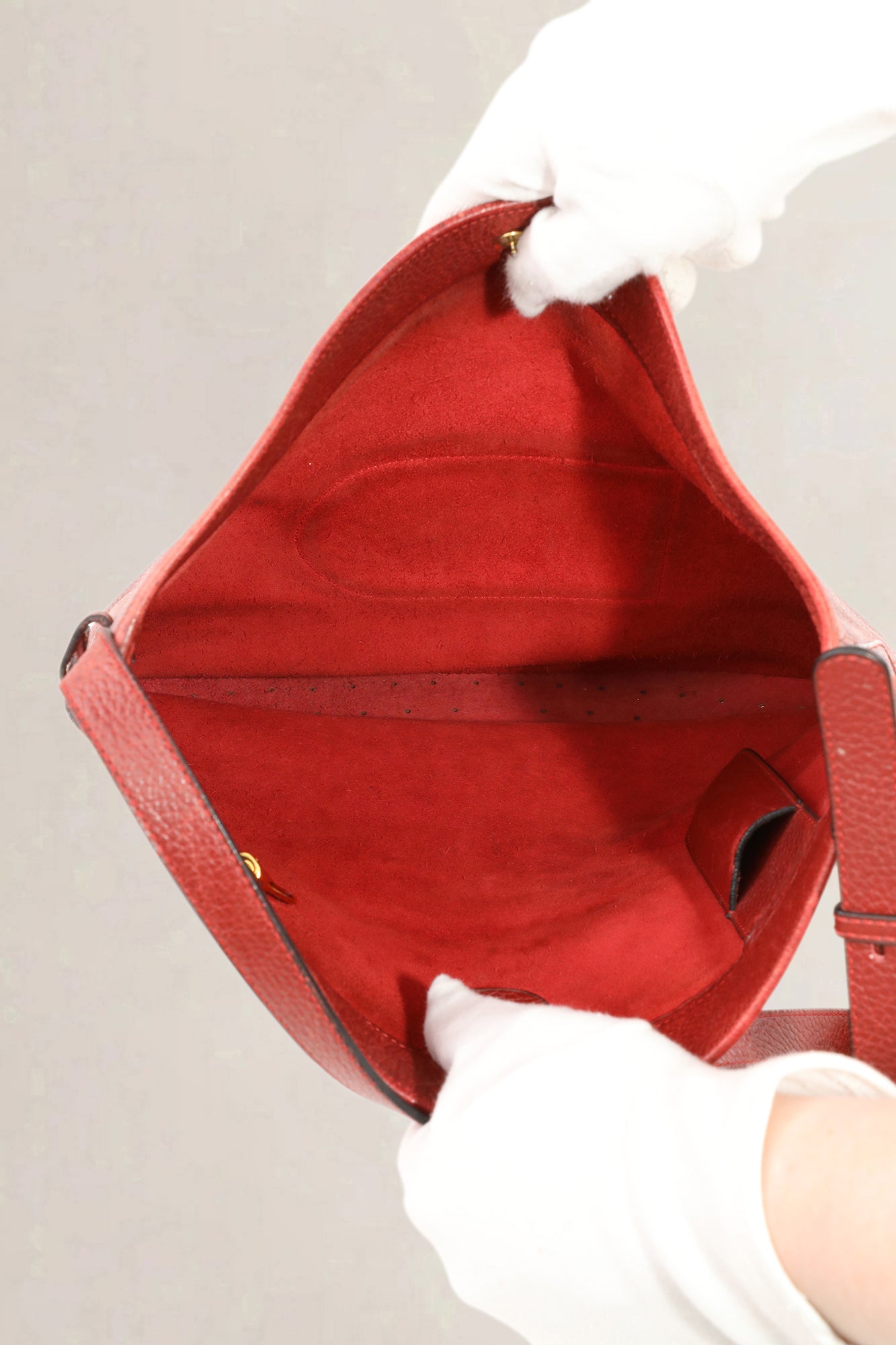 Delvaux Le Pin rosso leather crossbody — preloved