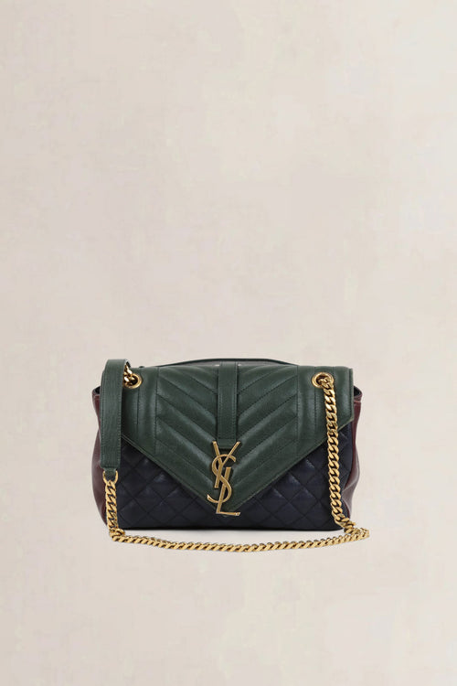 YSL Tricolor College Crossbody Bag