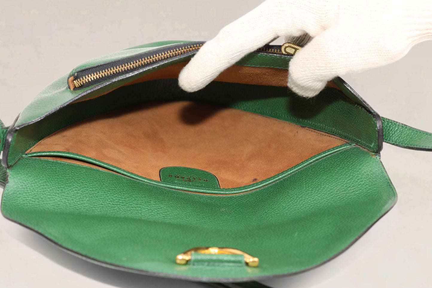 Green Triangle Crossbody Bag