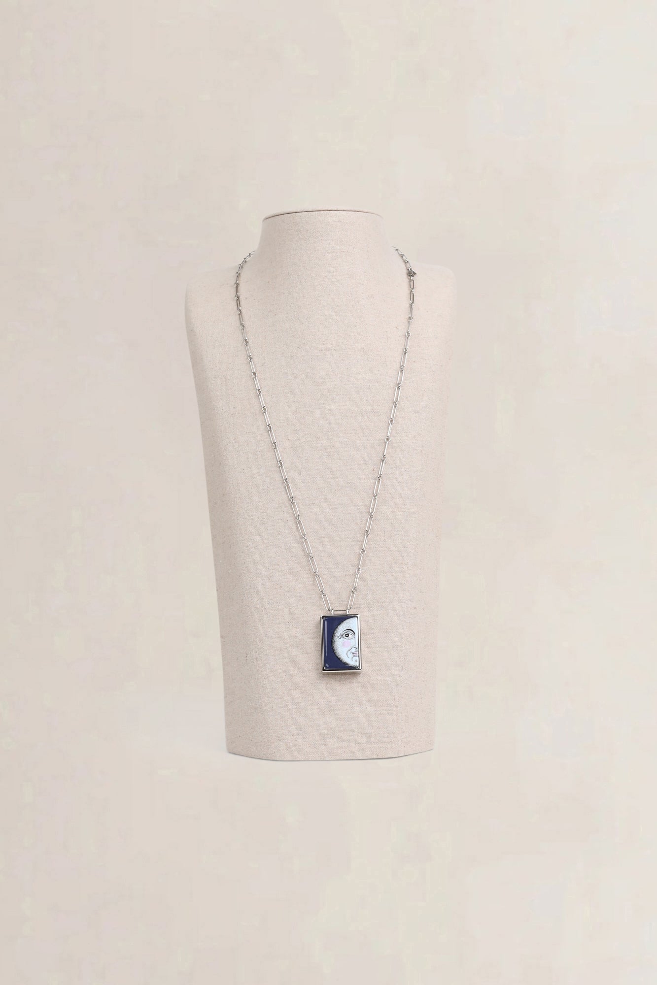 Palladium Enamel Dream Box Necklace