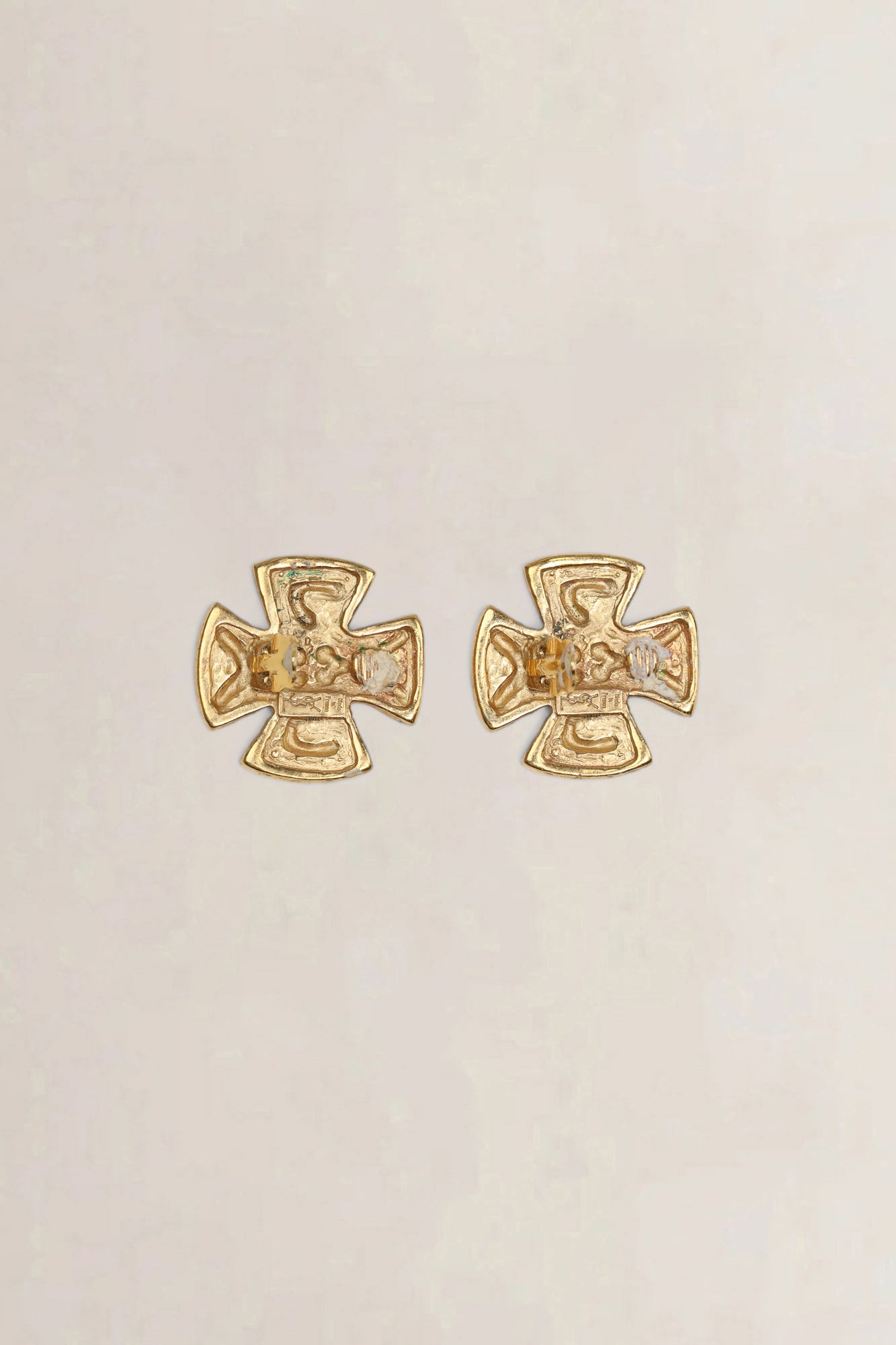 Vintage Maltese Cross Clips