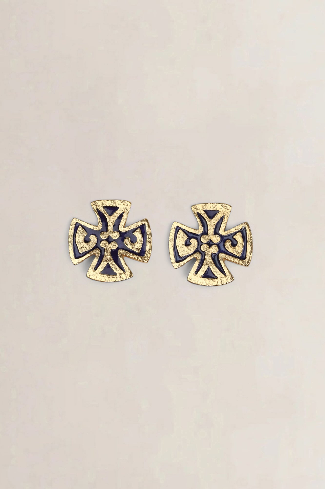 Vintage Maltese Cross Clips