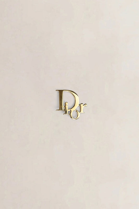 Gold Logo Brooch