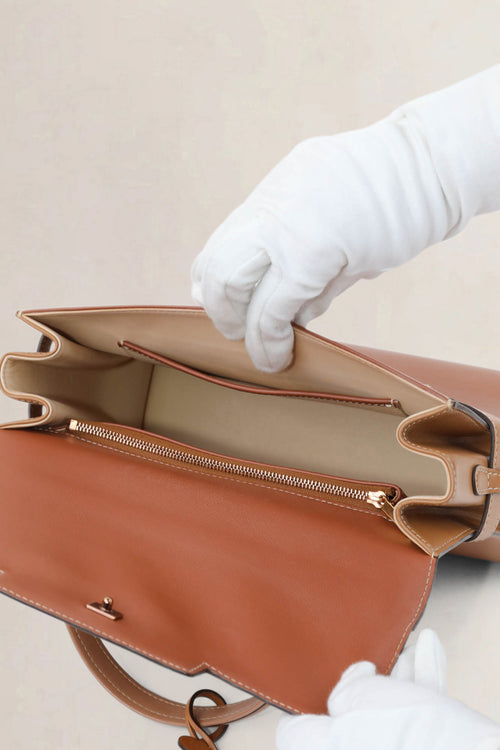 Delvaux Tempête MM Bi-color Crossbody Bag