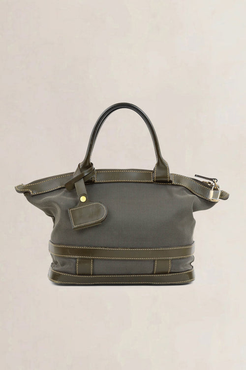 Delvaux Khaki Top handle Bag