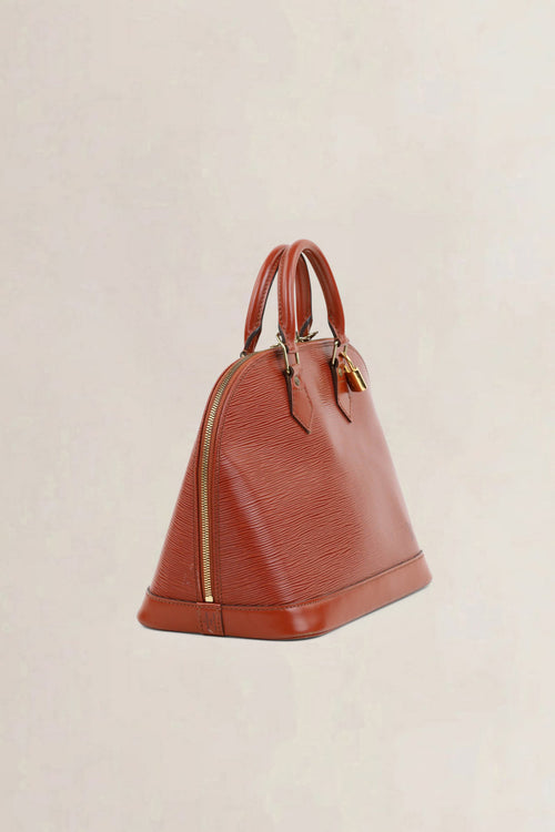 Louis Vuitton Brown Alma Top Handle Bag