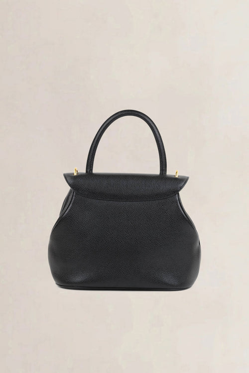 Delvaux Black Baltimore PM Top Handle Bag