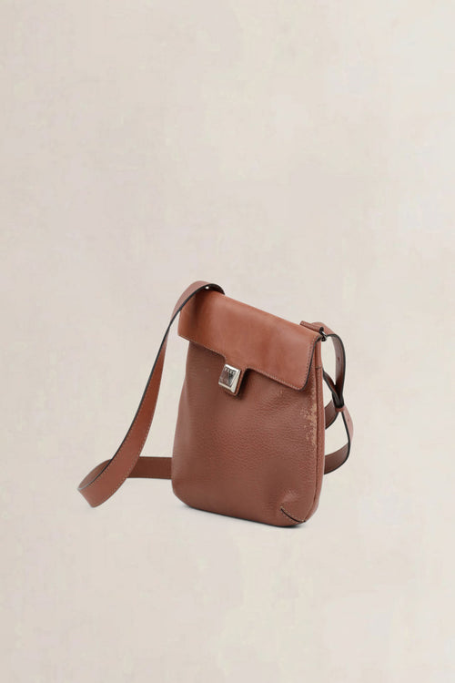 Deux De Delvaux Brown Crossbody Bag