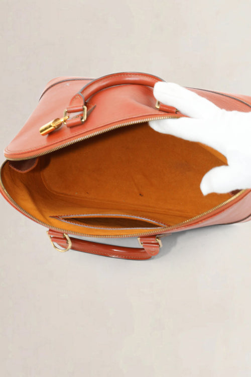 Louis Vuitton Brown Alma Top Handle Bag