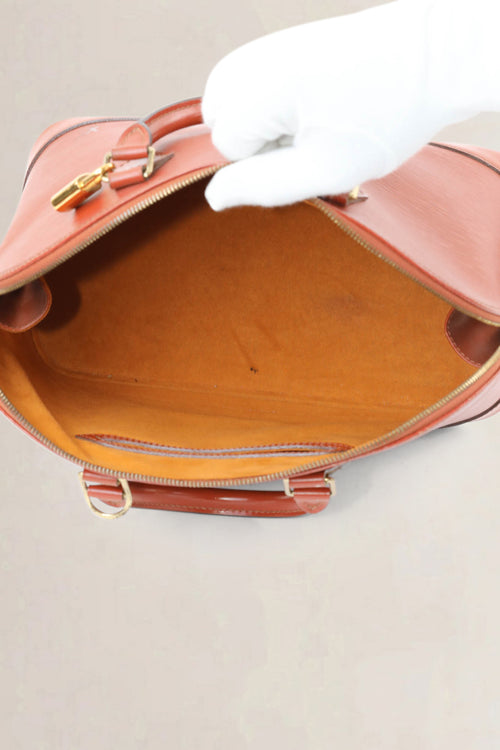 Louis Vuitton Brown Alma Top Handle Bag