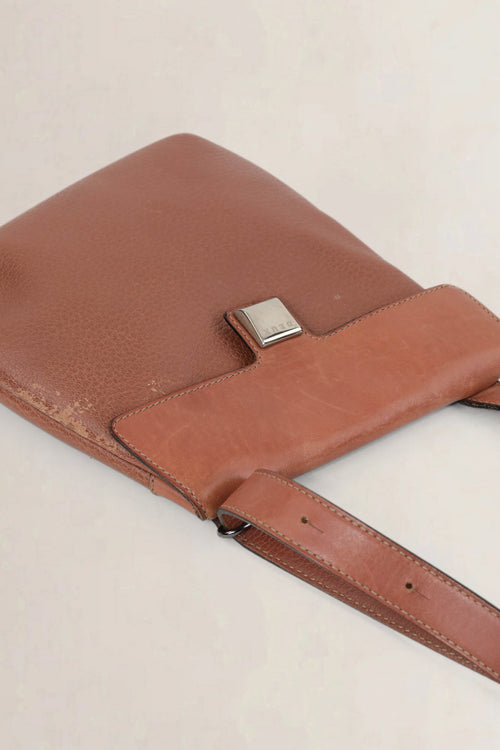 Deux De Delvaux Brown Crossbody Bag